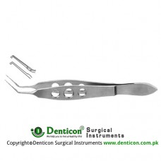 Jaffe Capsulorrhexis Forcep Very Delicate Round Grasping Tips - Extremely Thin Stainless Steel, 10.5 cm - 4" Shanks Length 11 mm